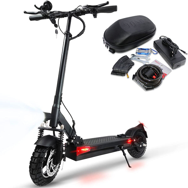 JOYOR Y6-S Monopattino Elettrico + kit accessori (borsa,lucchetto, camera d'aria) | 500W 48V 18 Ah | Ruote da 10" | Autonomia 70km