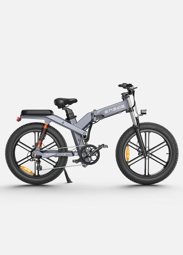 ENGWE X26 | Bicicletta elettrica | Pieghevole | Ruote Fat 26"x4 | Motore 1000W | 48V 19.2Ah + 10Ah doppia batteria | Freni idraulici | Tre ammortizzatori | GARANZIA ITALIANA