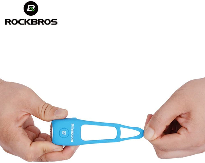 ROCKBROS Campanello Elettrico per Bicicletta e monopattino MTB Impermeabile IPX4 in Gel di Silicone Elastico 80db BicieMonopattini