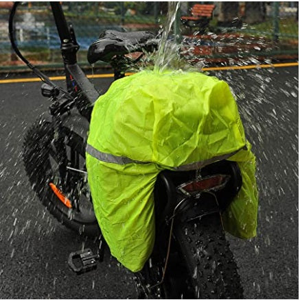 Engwe borsa da bicicletta impermeabile in pelle di carbonio sedile posteriore bagagliaio 17L-35L ENGWE