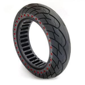 PNEUMATICO pieno gomma solida ruota 10x2.5 pollici cerchi da 34mm per monopattino Kugoo Kirin KuKirin M4/M4 Pro e altri scooters punti rossi