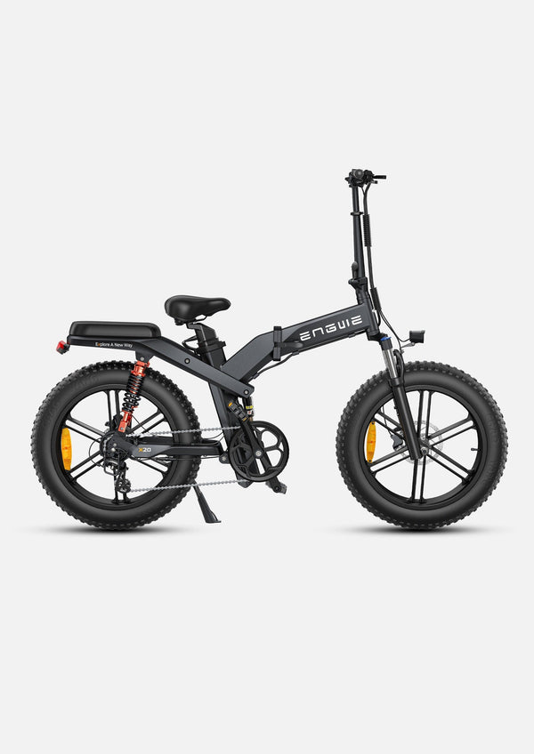 ENGWE X20 | Bicicletta elettrica | Pieghevole | Ruote Fat 20"x4 | Motore 750W (1000W picco) | 48V 14.4Ah+7.8Ah doppia batteria | Freni idraulici | Tre ammortizzatori | GARANZIA ITALIANA